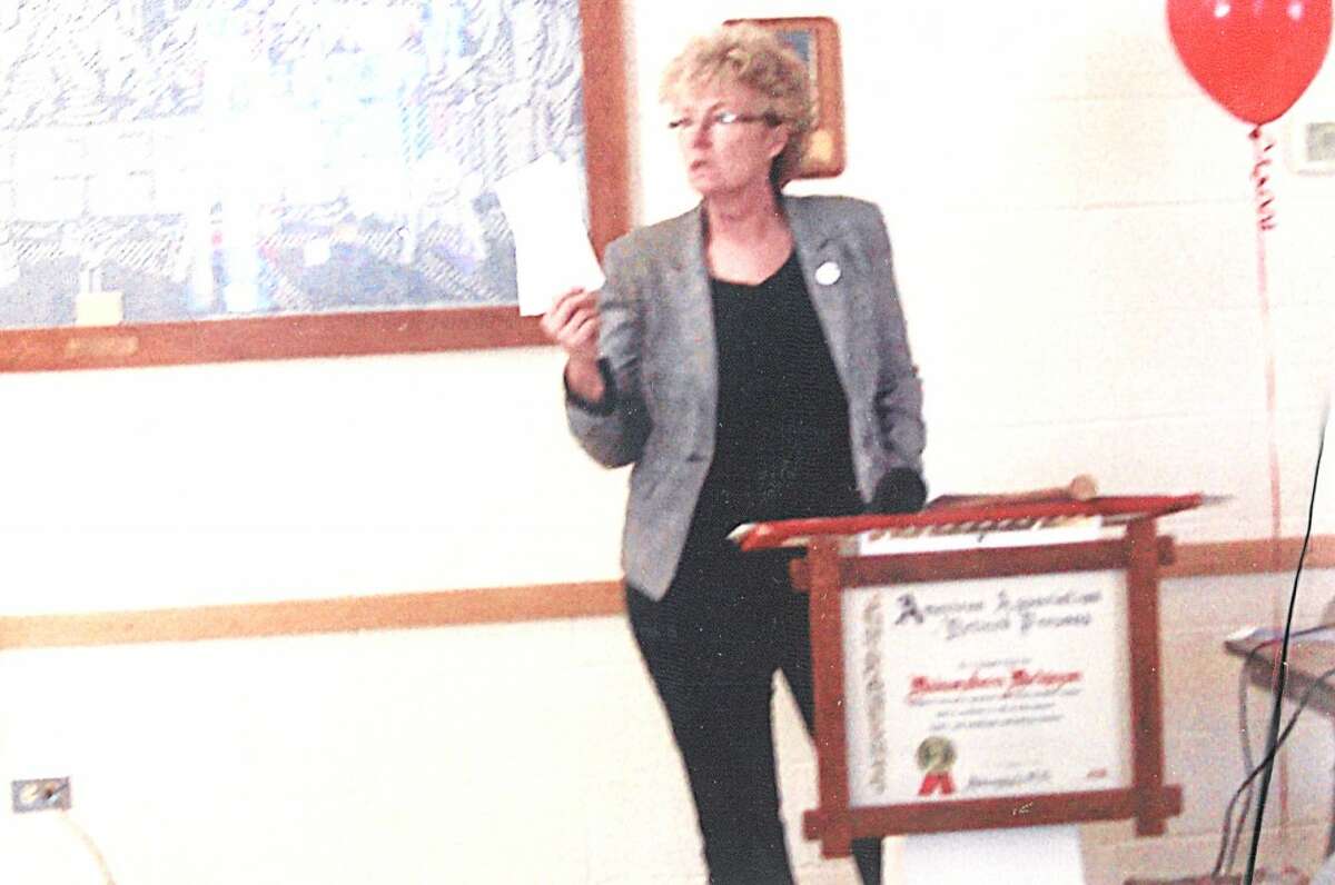 GUEST SPEAKER: Director of United Way of Mecosta and Osceola counties, Betty Seelye, explained the organization's goals.. (Courtesy photo)