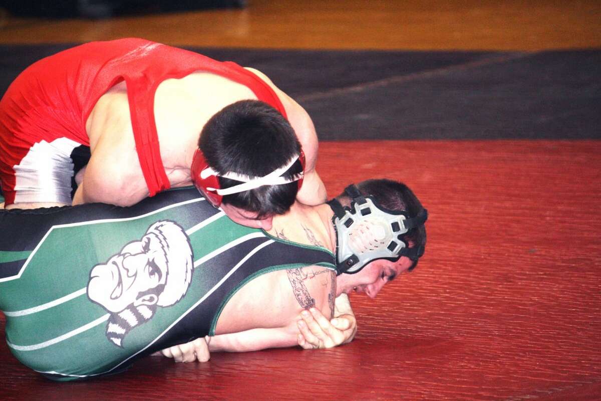 REGIONALS: Adam Kehr (top) works on an opponent in recent action (File photo)