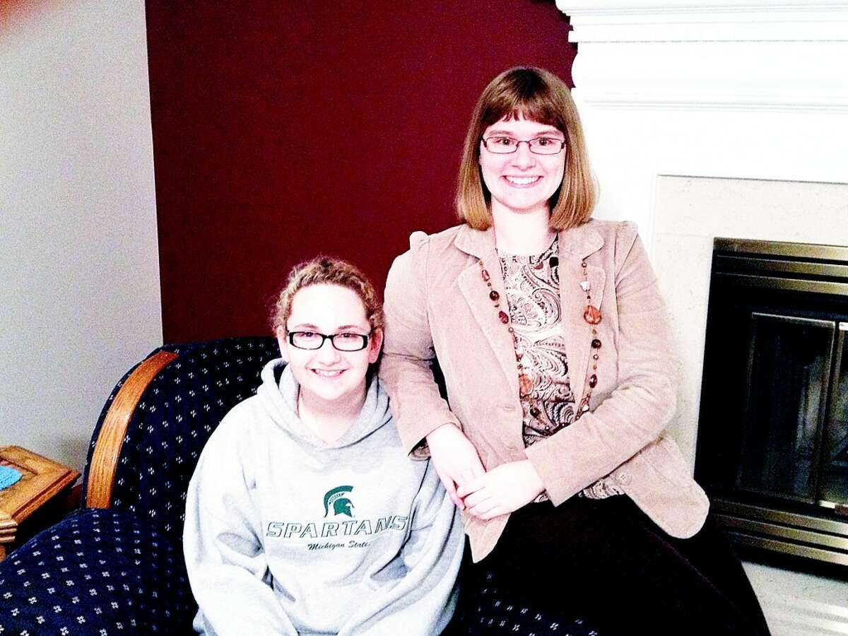 NEW MATCH: Alex and her "Big" Kaytlyn Sheldon, both of Reed City, were paired through Mid Michigan Big Brothers Big Sisters in October. Mid Michigan BBBS is opening a satellite office for Mecosta and Osceola counties. The branch that previously served the two counties closed in October. (Courtesy photo)