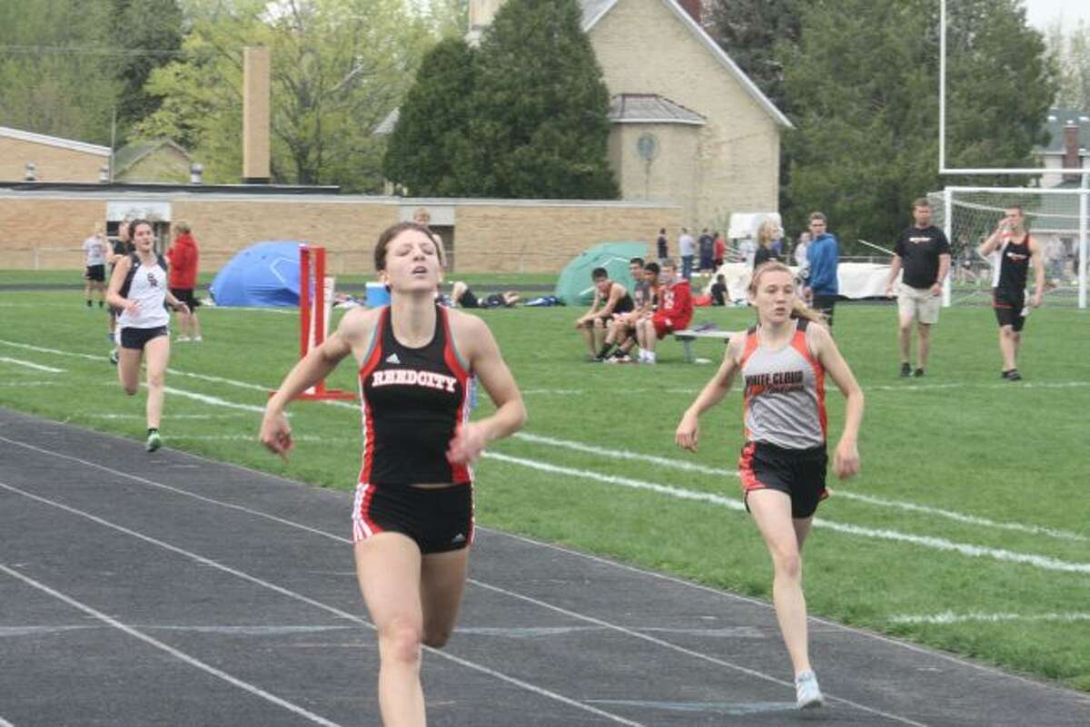 Sami Michell was among the last Reed CIty athletes to run in a home track meet.