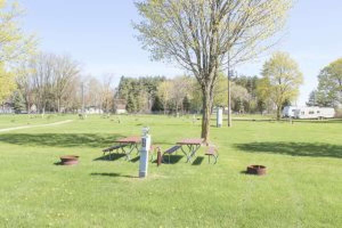 READY FOR CAMPERS: Campsites at Crittenden Park in Sears are seen empty Wednesday morning. However, when both Crittenden and Rose Lake parks open on Friday, May 12, Osceola County Parks Director Carl Baumgras believes 2017 could be a record year.