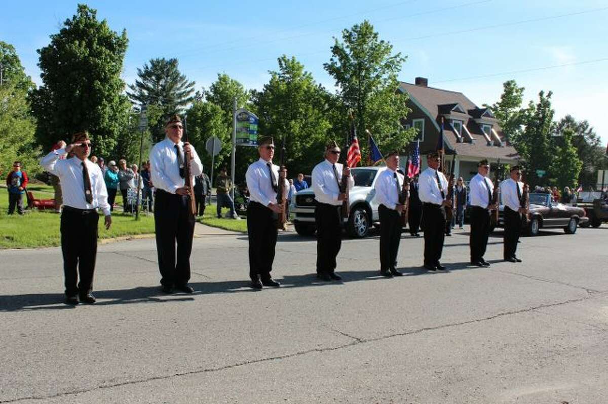 Members of the Reed City AMVETS perform the 21-gun salute during Memorial Day celebrations. Local veterans with the organization and more than 2,000 other veterans living in Osceola County have access to veterans services through the county. (Herald Review file photo)