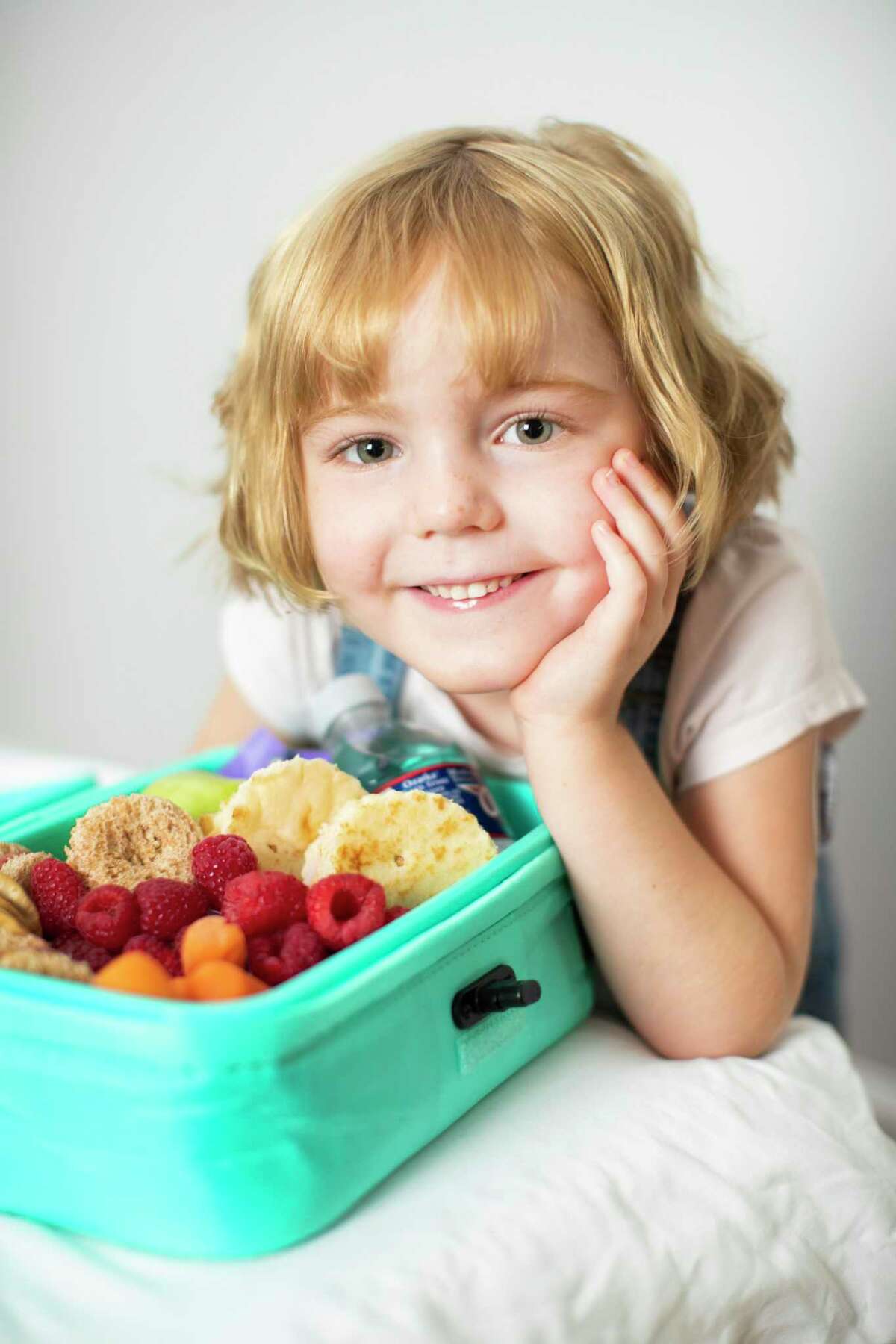 Harper, 5, can’t wait for lunch.