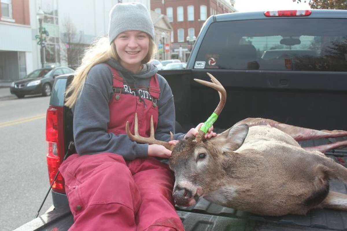 Katelin Reed bagged a 7-point buck during the firearm season