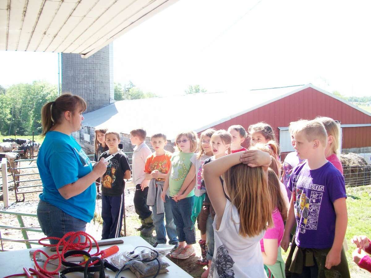 Hands-on experience: For some of the Reed City students, this was the first time they had ever been to a farm. The trip gave them the opportunity to learn about agriculture in a way the students could relate to.