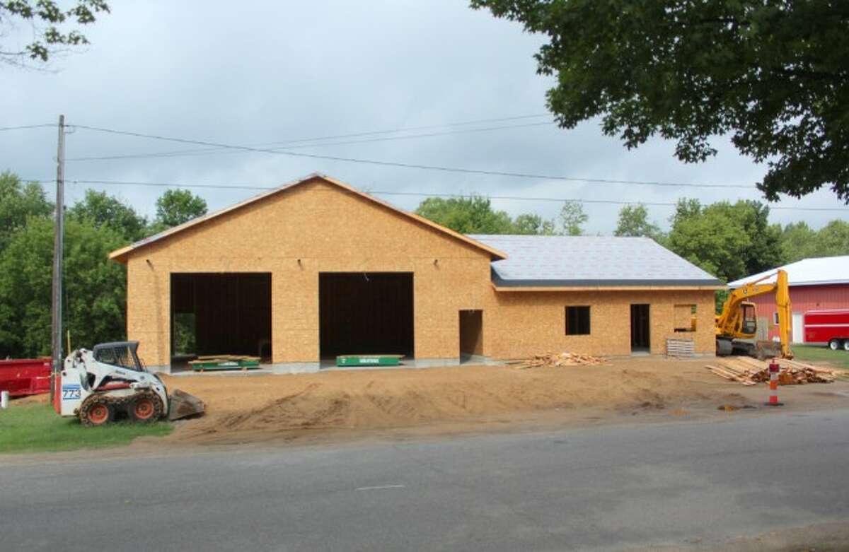 OPEN HOUSE: The new Osceola County EMS station is complete and and an open house has been scheduled for Jan. 28. The photo above is what construction looked like in August. (Herald Review file photo)