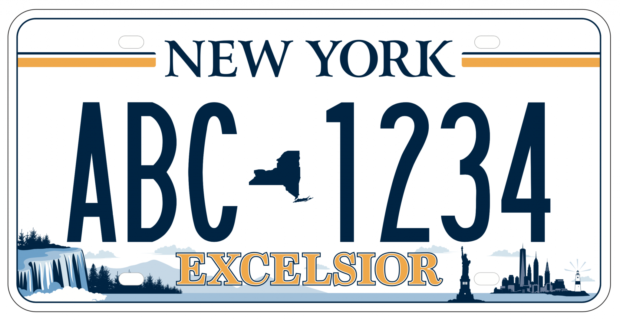 New 'Excelsior' license plates are being distributed
