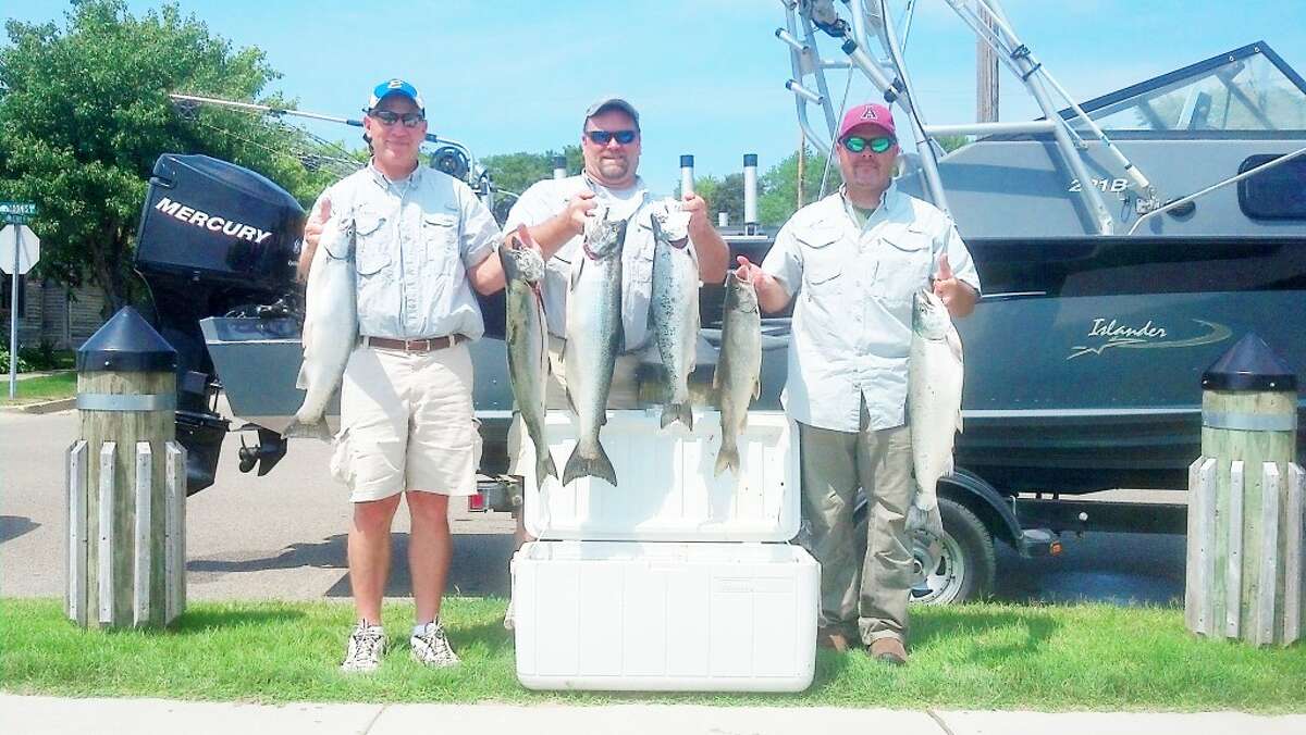 TOURNMENT: Mark Sochocki (left) of Evart and his partners had success at the recent Tournament Trail event in Ludington. (Courtesy photo)