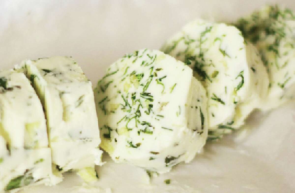 SImple and delicious: An easy way to start incorperating seasonal herbs into your dining is with a delicious and easy to make herb butter. It can be saved for long periods, made in advance and used exactly when you need it. (Courtesy photo)