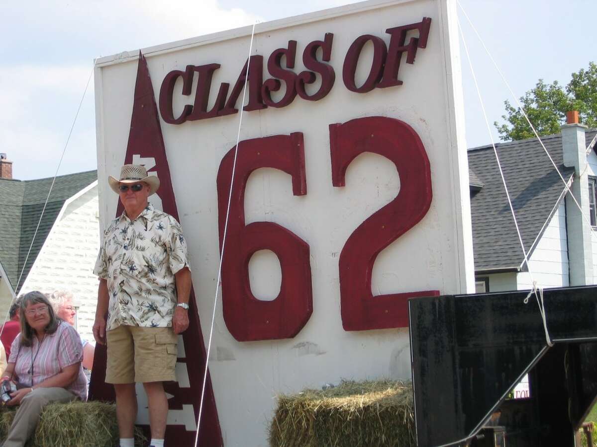 PARADE: The Marion High School class of '62 celebrates with a parade in the Marion Days parade. (Herald Review photos/Randy Johnston)