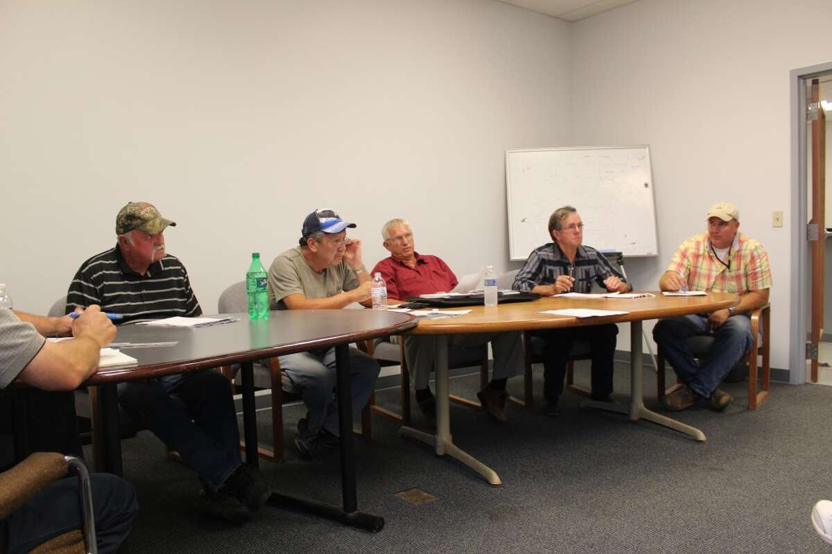 COMMISSION MEETING: The Osceola County Road Commission voted 4-1 to extend employment of managing engineer Cliff Youngs for two more weeks, after his pre-trial conference set for Thursday was rescheduled. (Pioneer photos/Sarah Neubecker)