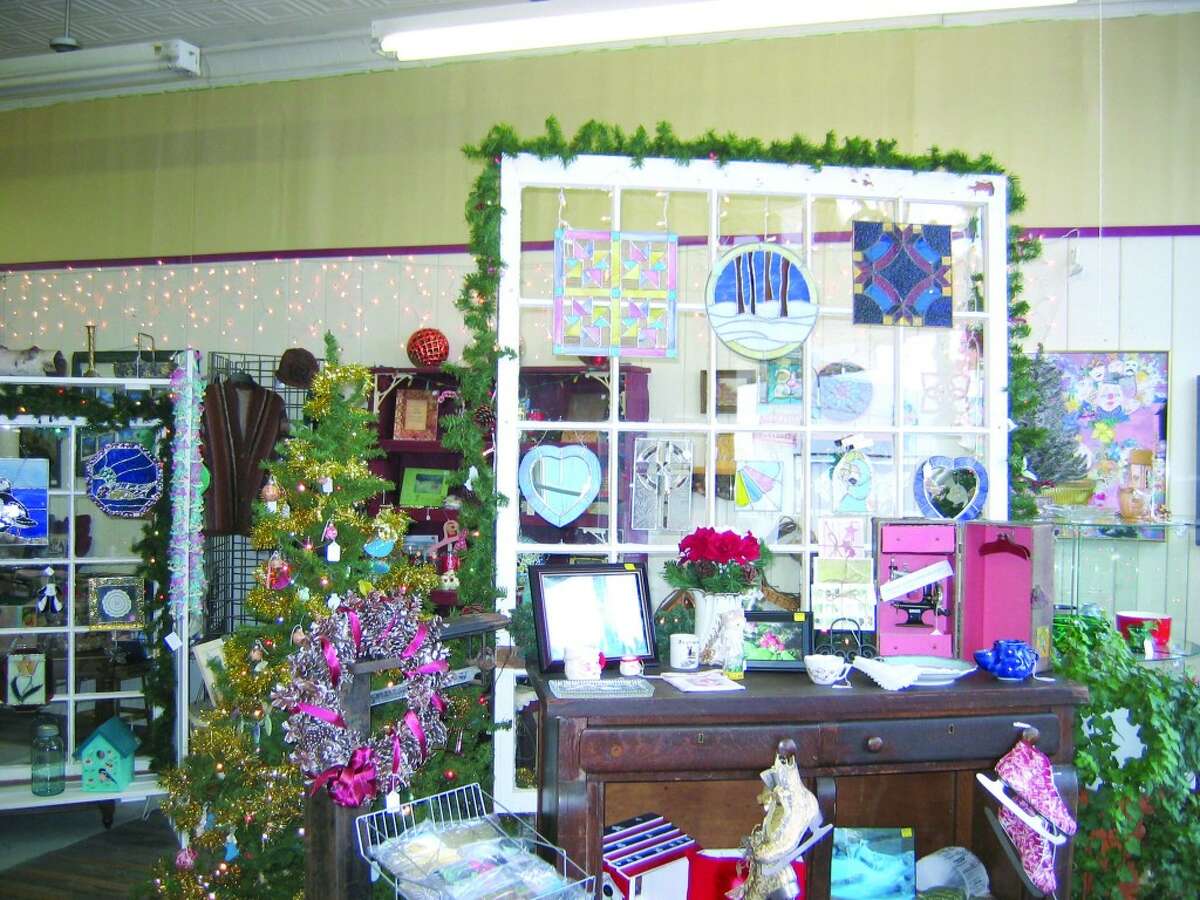 HOLIDAY DISPLAY: Interior of OLAH Christmas Shoppe.