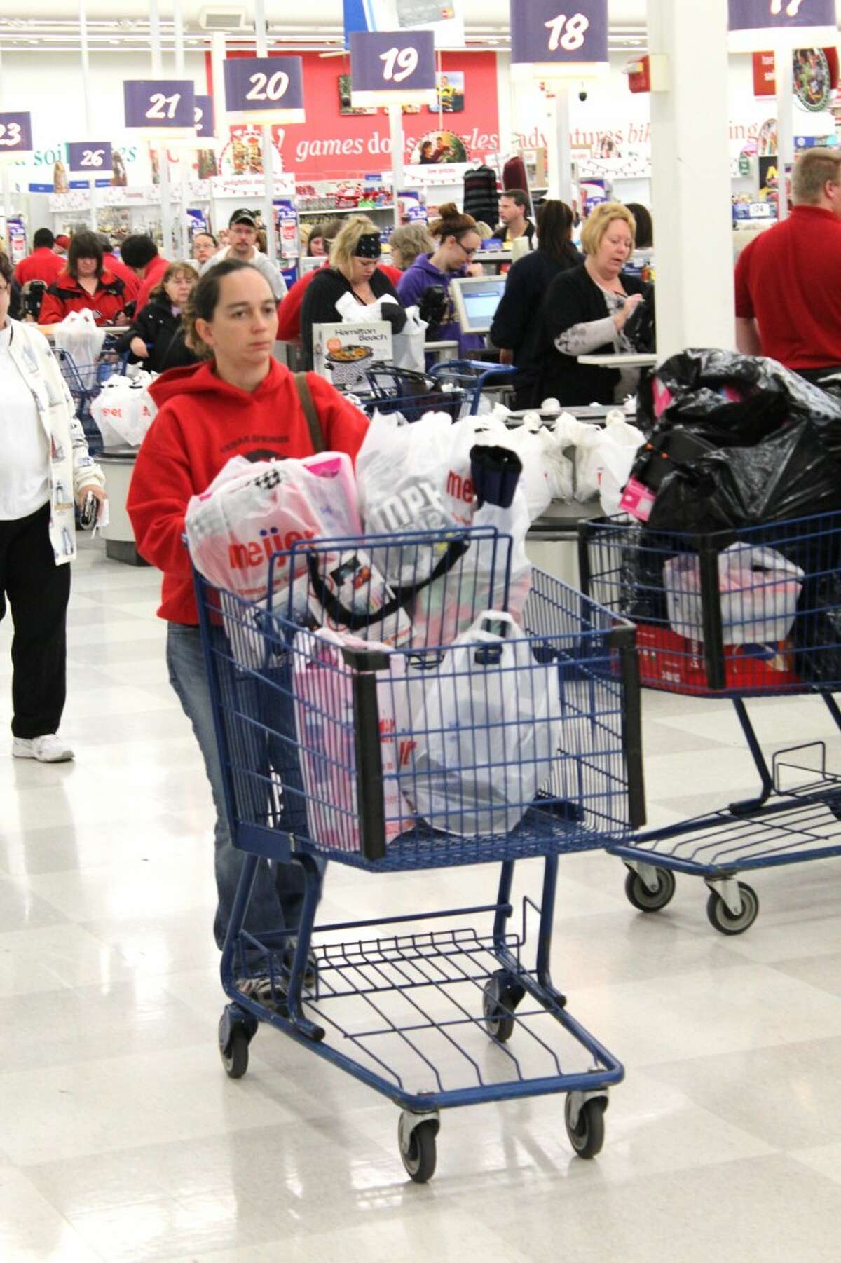 SPENDING: Spending in retail outlets tradionally goes up durng the winter holiday season