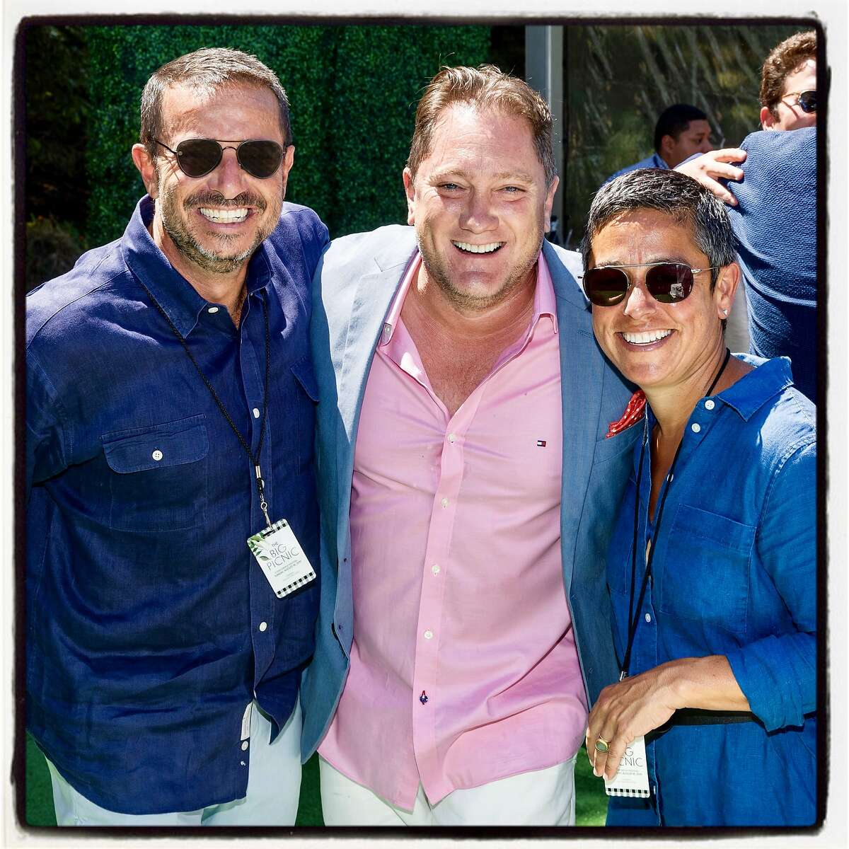 SAN FRANCISCO, CA - August 18 - Phil Ginsburg, Liam Mayclem and Emiliy Ginsburg attend Stern Grove Festival's The Big Picnic 2019 starring The Isley Brothers on August 18th 2019 at Sigmund Stern Grove in San Francisco, CA (Photo - Devlin Shand for Drew Altizer Photography)