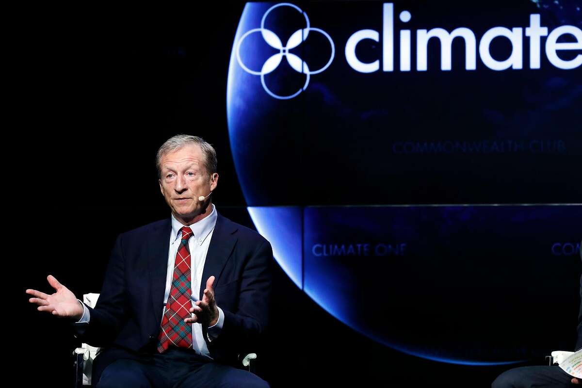US Presidential candidate Tom Steyer during conversation at Climate One at Commonwealth Club in San Francisco, Calif., on Monday, August 19, 2019.