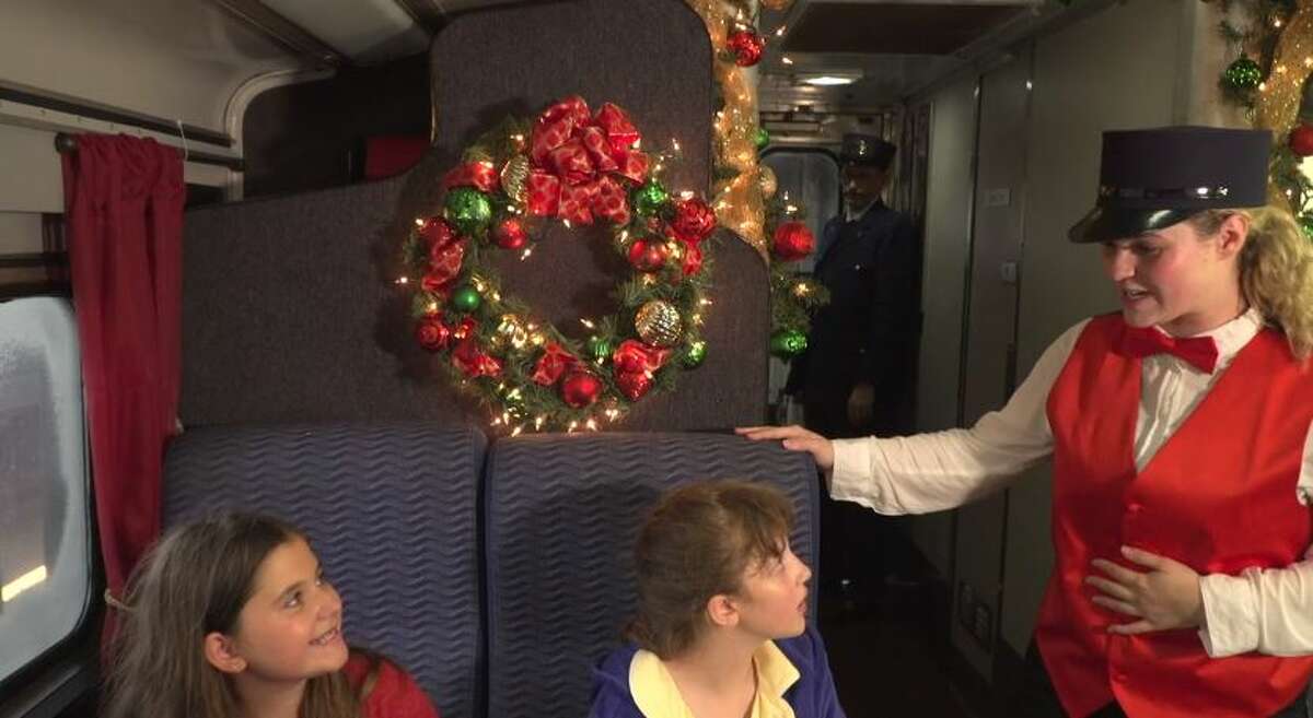 Tickets for the Polar Express holiday train ride in Galveston go on