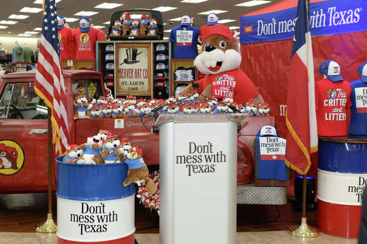 The Texas Department of Transportation announces the collaboration of Buc-ee’s with the Don’t Mess With Texas Program at the Katy Buc-ee’s on Tuesday, Aug. 20.