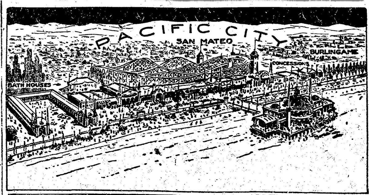 Chronicle February 19 1922 article on the proposed opening of the Pacific City amusement park and beach at Coyote Point