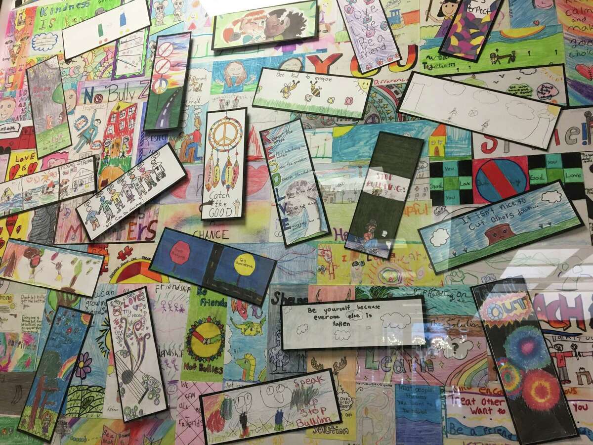 The Dispute Resolution Center of Montgomery County, Inc (DRC-MC) is sponsoring the 6th Annual Conflict Resolution Day Bookmark Art Contest for Montgomery County students in kindergarten through 8th grade. The contest is open to students in private, public, or home-school environments in order to foster a countywide conversation about resolving conflicts. Pictured is a 3-D collage with previous contest winning art.