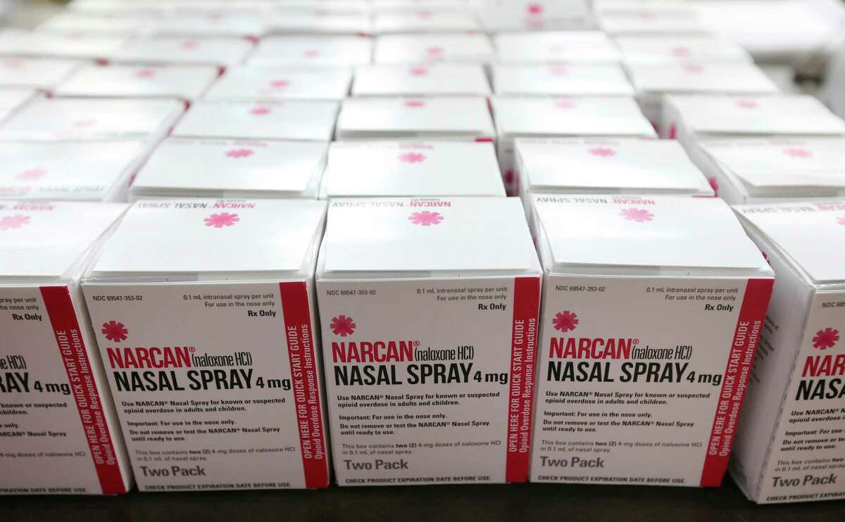 Any inmate of the Bexar County jail can request a free box of naloxone nasal spray, the drug that reverses the effects of an opioid overdose.
