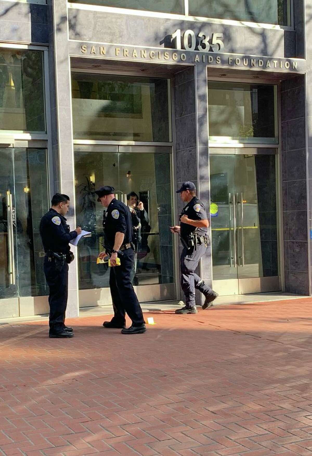 San Francisco police are investigate a shooting on Market Street that occurred during an altercation among several people Tuesday, August 20, 2019.
