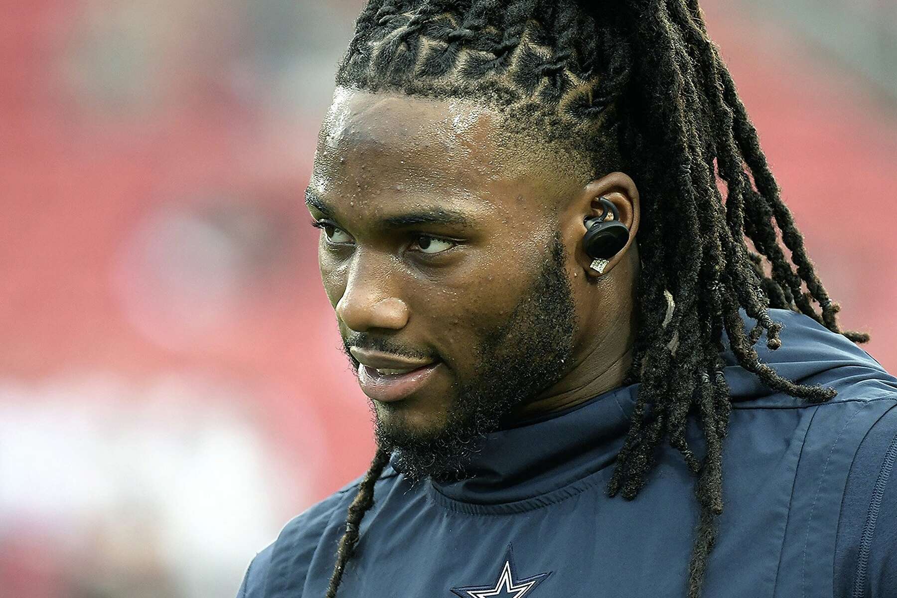 Dallas Cowboys middle linebacker Jaylon Smith (54) stretches after