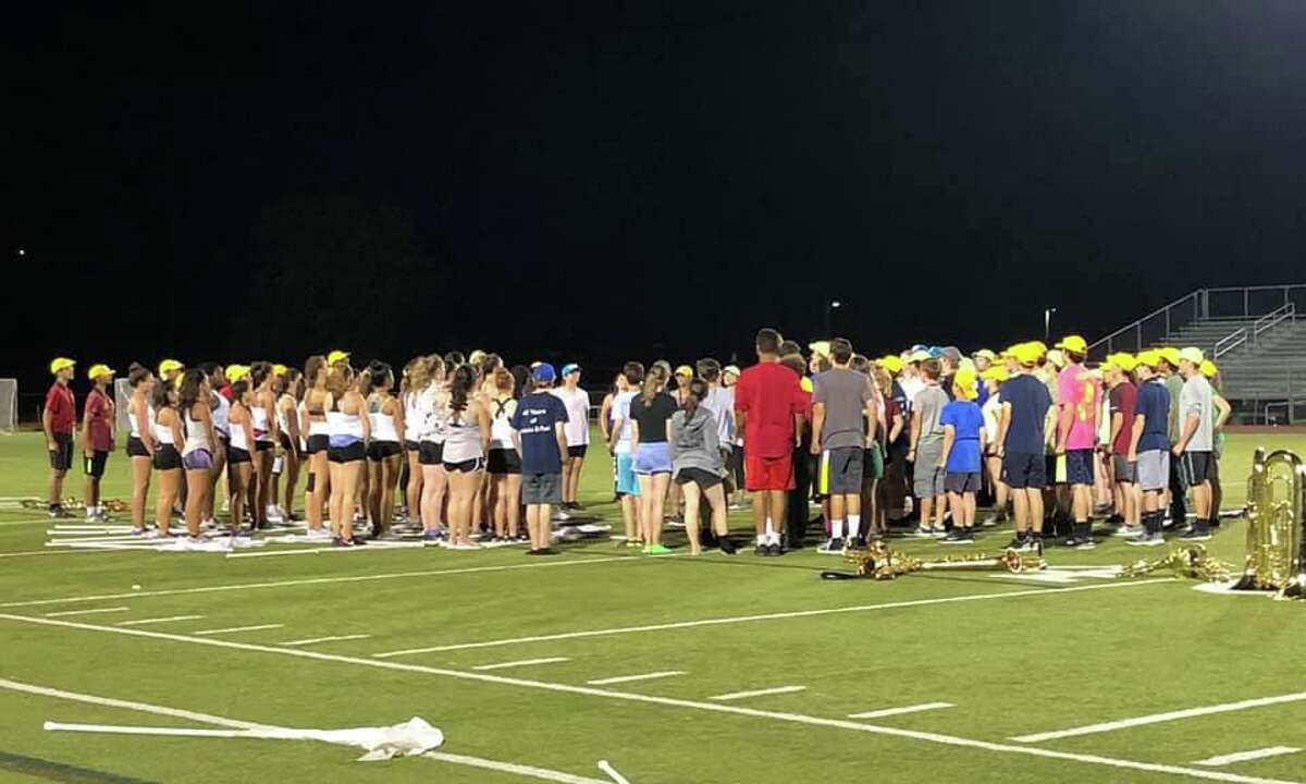 The Trumbull High School Golden Eagle Marching Band's (THSGEMB) 46th season welcomes musicians, percussionists, color guard, and drum majors back to band camp to learn their 2019 fall show ‘Toxic.’