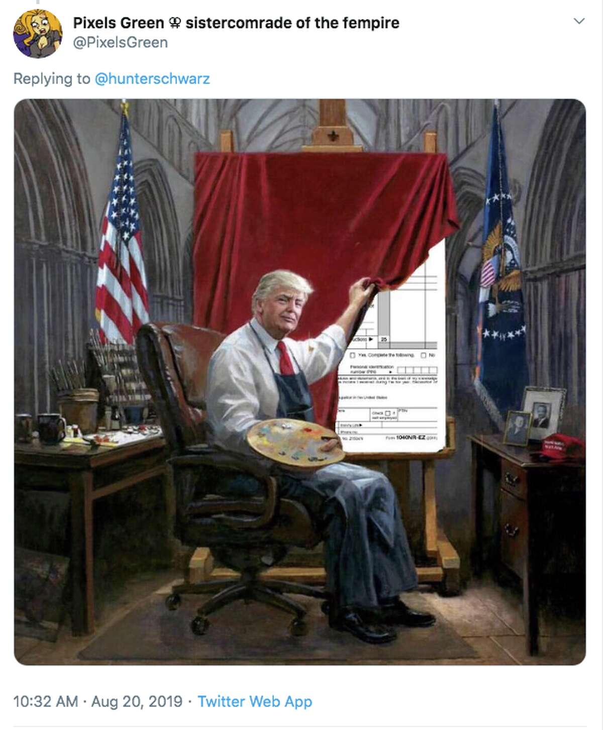 The Internet Had A Field Day With Artist's Pro-Trump Painting