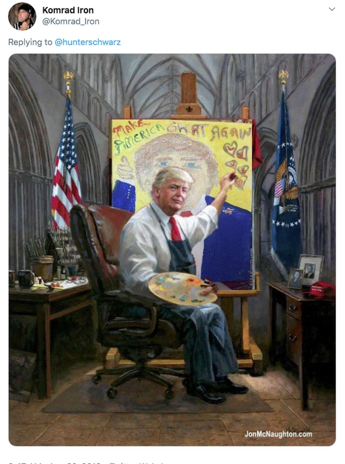 The Internet Had A Field Day With Artist's Pro-Trump Painting