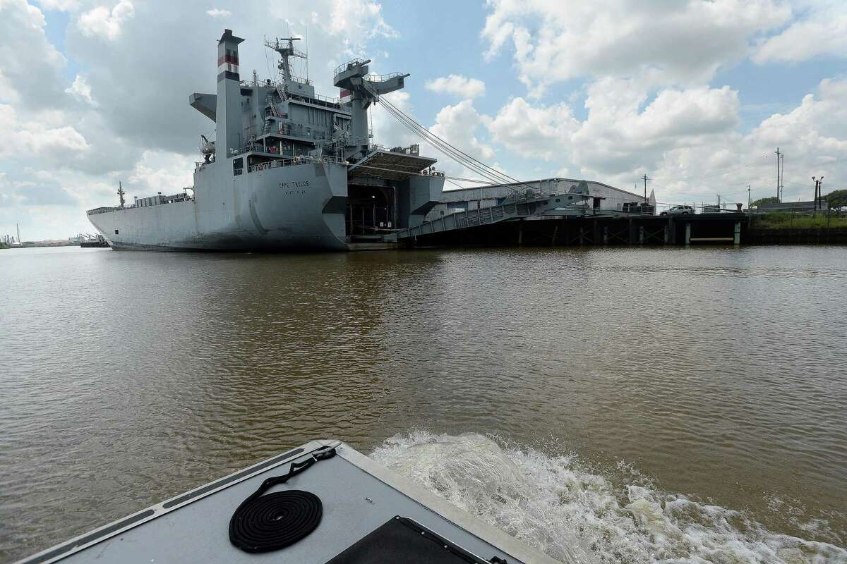 Views of downtown Beaumont and the Port of Beaumont, as well as the remaining devastation to the riverfront from Tropical Storm Harvey, are among the highlights of the Saturday Neches River tours aboard the "Ivory Bill." Photo taken Saturday, August 3, 2019 Kim Brent/The Enterprise