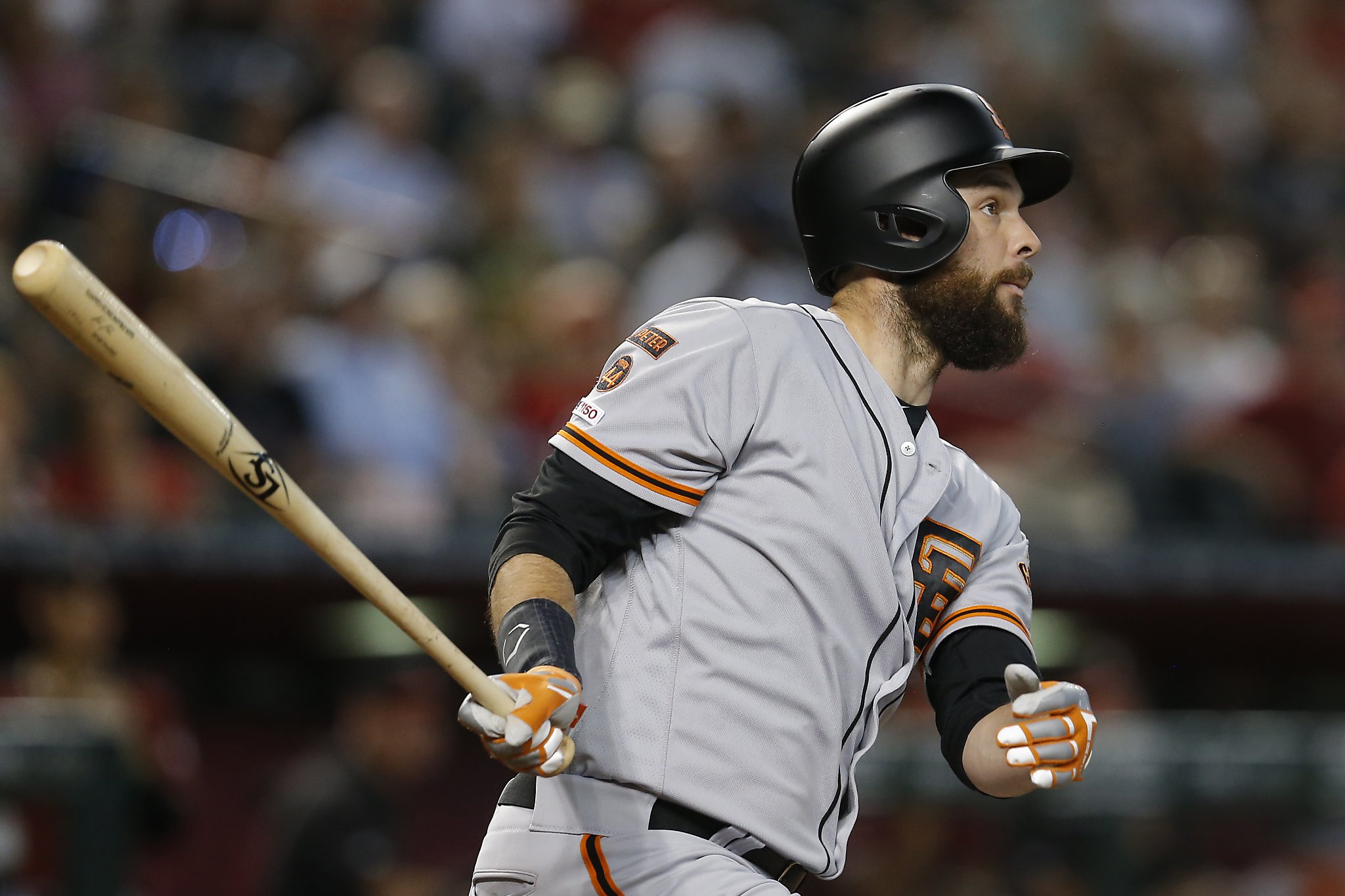 Giants’ Brandon Belt says he might have pressed during leadoff stint