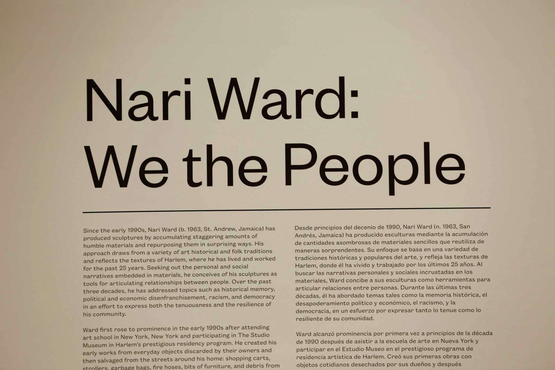 Nari Ward reconsiders history poetically with his show 'We the