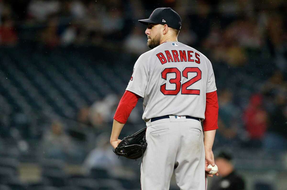 Matt Barnes, a Bethel native and former UConn star, has had an up-and-down season for the Red Sox, sporting a 3-4 record with a 4.50 ERA.