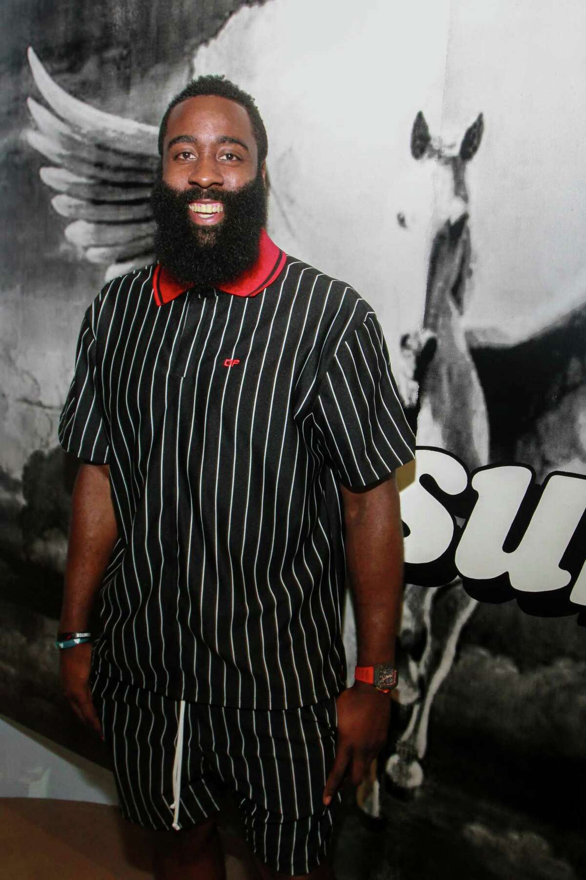 James Harden at the Webster where he hosted family and friends to kick off his annual James Harden Weekend Celebrations on August 22, 2019.