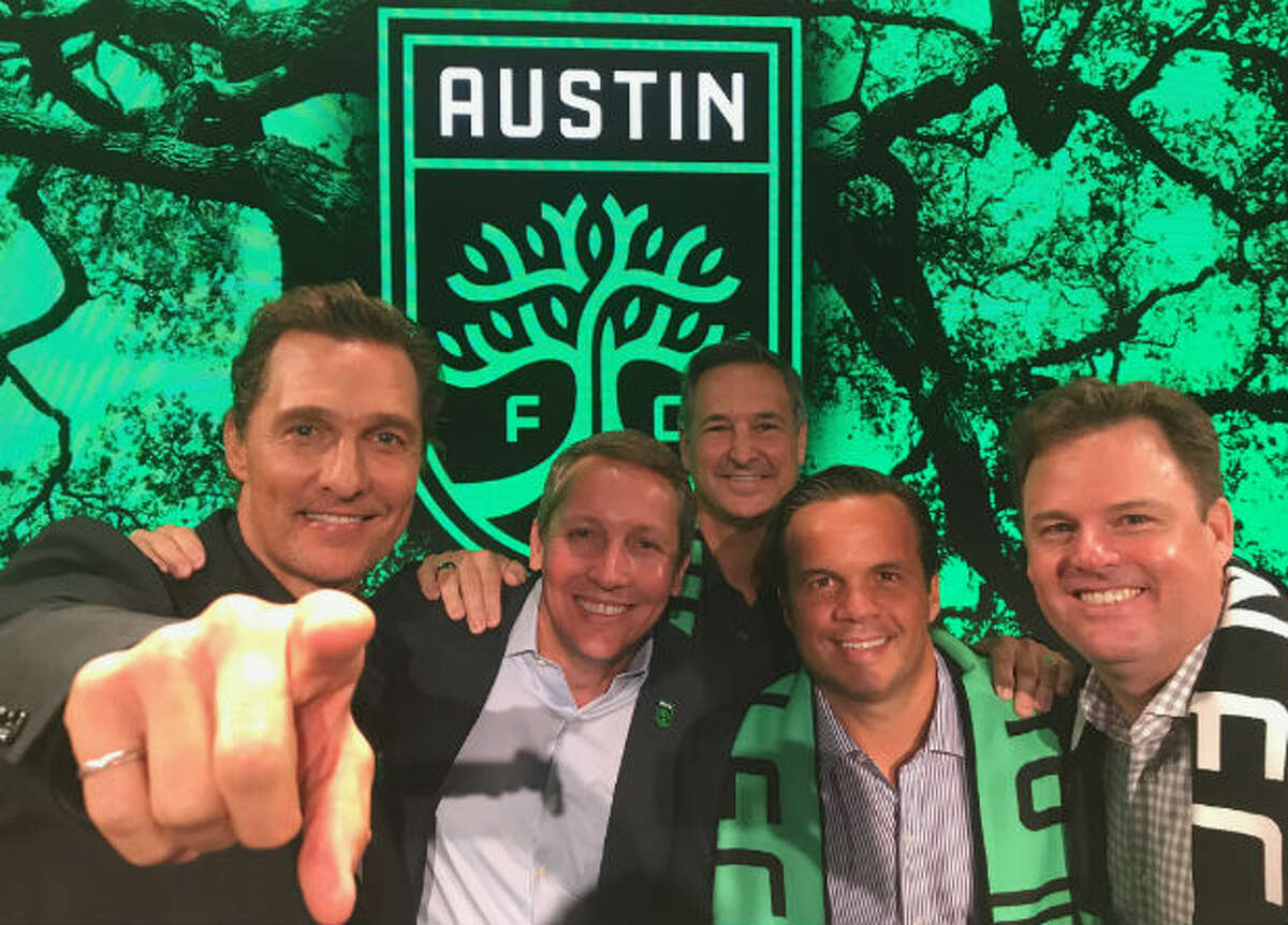 Austin FC owners Matthew McConaughey, Eddie Margain, Marius Haas and Anthony Precourt/MLS.>>>See Matthew McConaughey’s best film quotes.