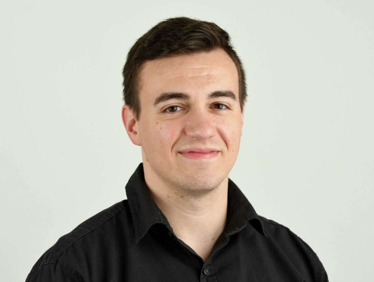 David Johnson on Friday, May 3, 2019, at the Times Union in Colonie, N.Y. (Will Waldron/Times Union)