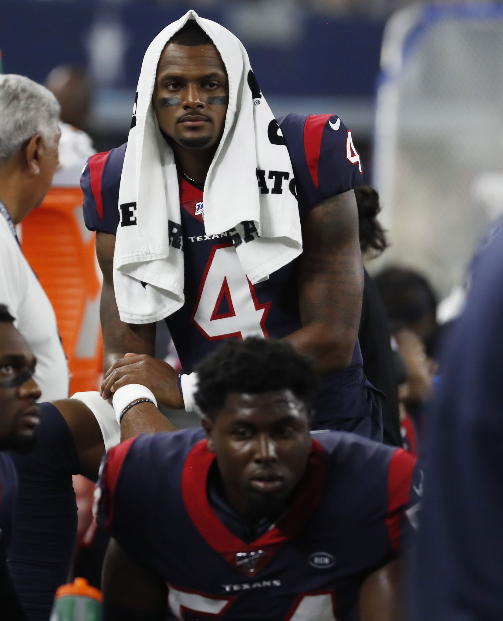 Houston Texans head coach Bill O'Brien watches play from the sideline in  the first half of a preseason NFL football game against the Dallas Cowboys  in Arlington, Texas, Saturday, Aug. 24, 2019. (