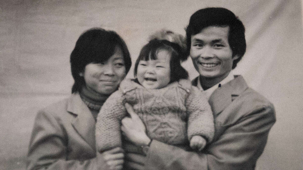 A photograph of a Chinese family shown in the documentary "One Child Nation."