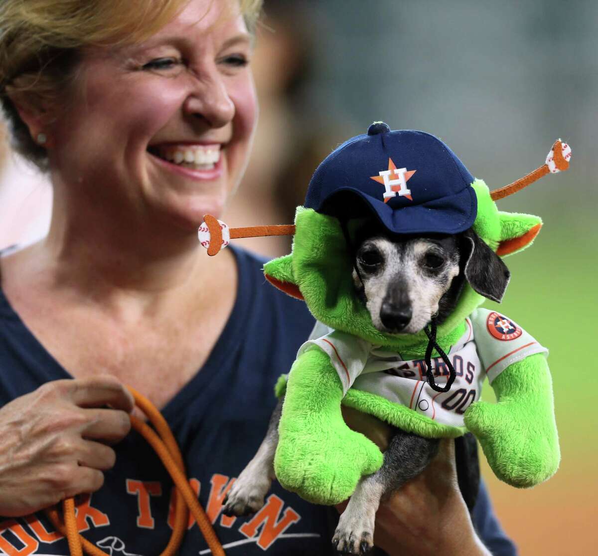 Check out the pups at Minute Maid Park for Astros' Dog Day