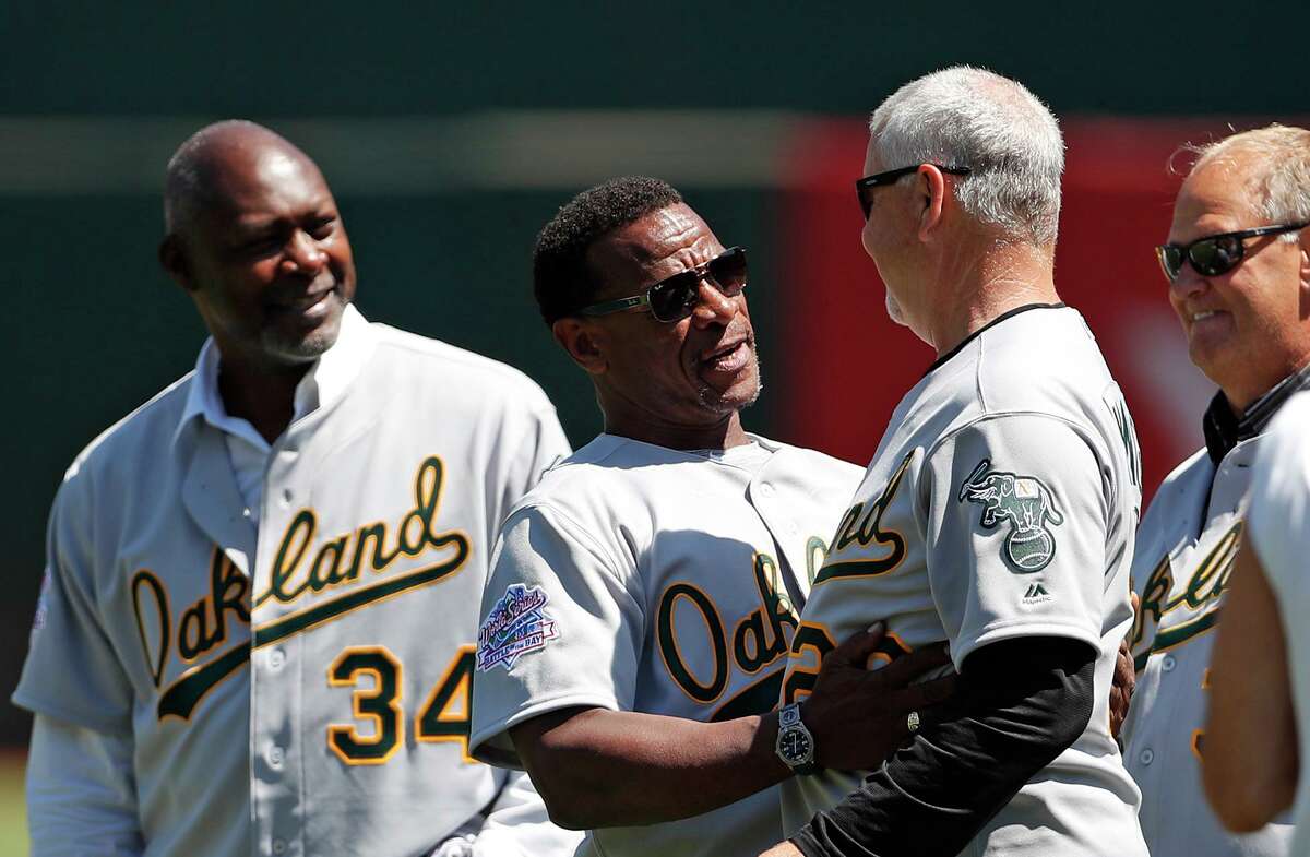 Rickey Henderson, former Oakland Athletic, with his family at the News  Photo - Getty Images