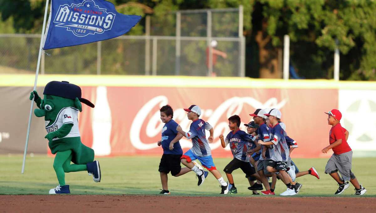 Children at the game had the chance to run on the field between innings. The San Antonio Missions are hosting the Oklahoma City Dodgers Sunday on August 25, 2019 at Wolff Stadium