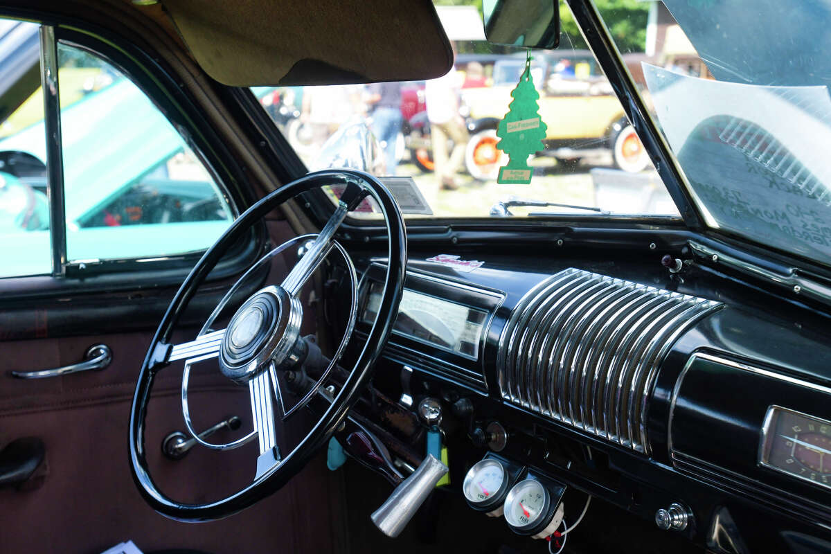 A view of the inside of a 1939 Buick Special 8 car on display at the Adirondack A's Model A Ford Club's 5th Annual Classic Car and Truck Show at Lakeside Farms on Sunday, Aug. 25, 2019, in Ballston Lake, N.Y. (Paul Buckowski/Times Union)