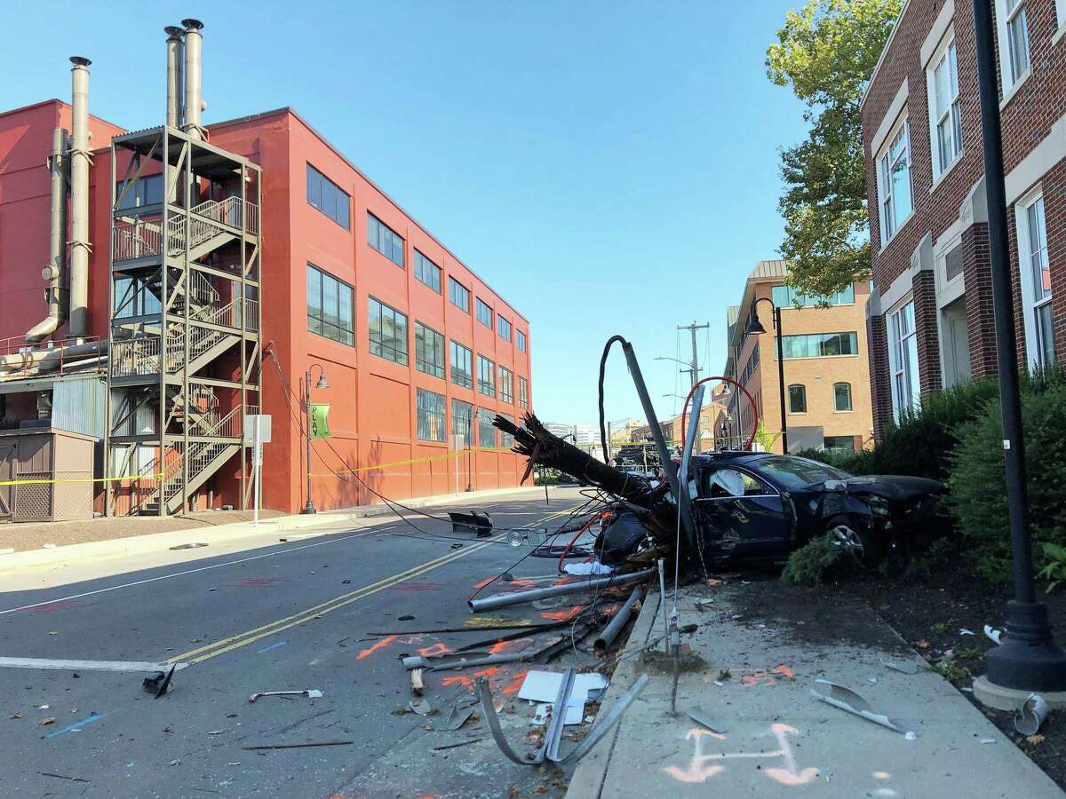 Two people were killed and two seriously injured after a one-vehicle crash on Canal Street in Stamford on Monday, Aug. 26, 2019.