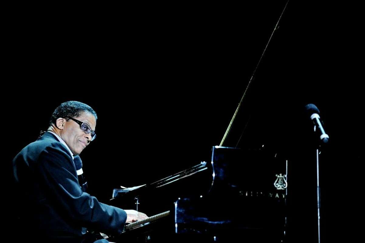 Herbie Hancock performs during a concert at the entertainment hall of the World Expo 2010 in Shanghai on May 13, 2010. (PHILIPPE LOPEZ/AFP/Getty Images)