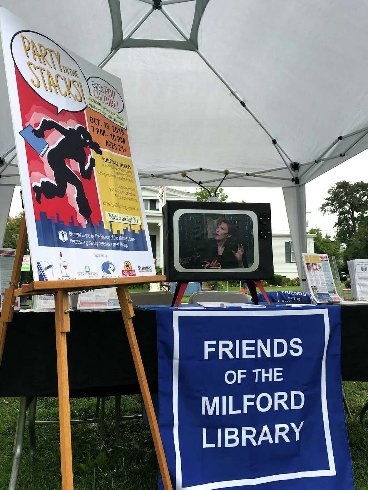 Friends of the Milford Library will host their fourth annual Party in the Stacks fund-raiser on Oct. 19, at the library.