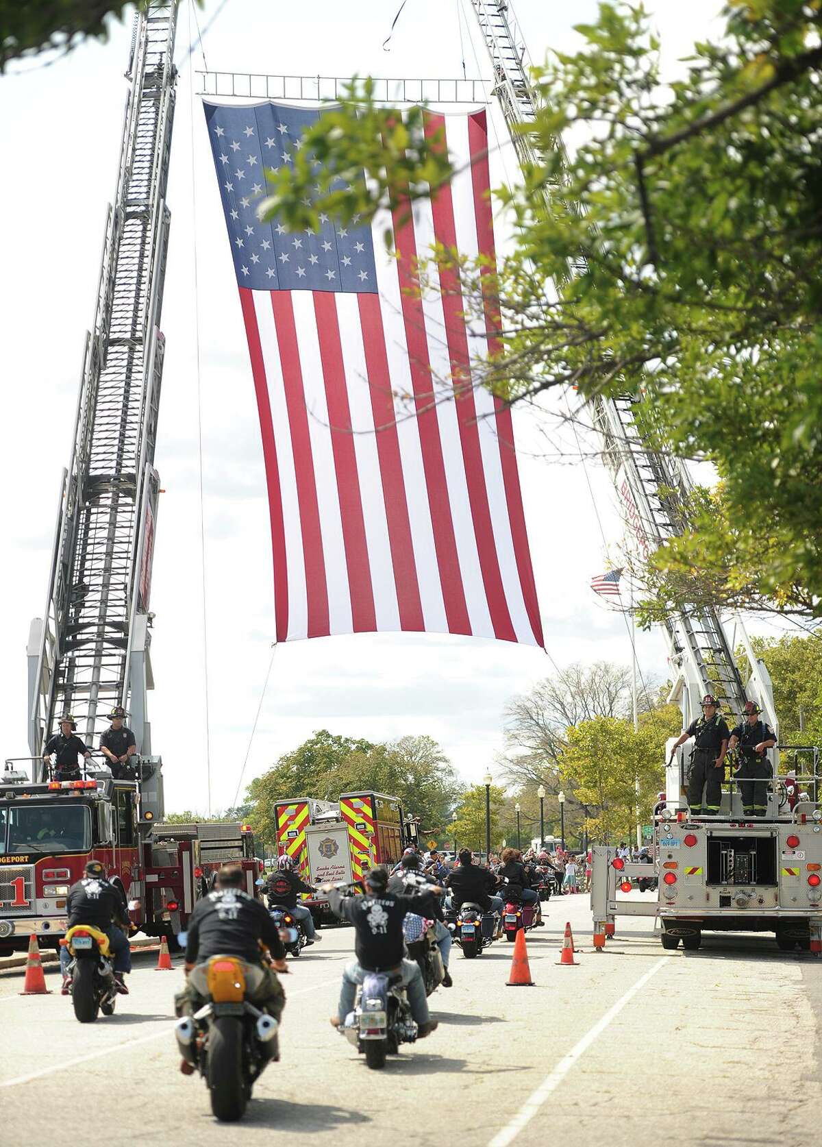 The 2017 CT United Ride on Sunday, September 10, 2017. The ride is Connecticut's largest annual 9/11 tribute.