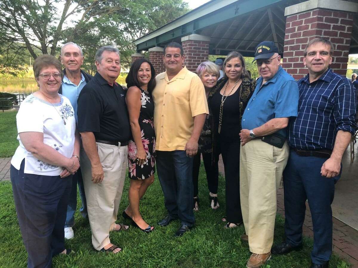 The Republican Town Committee-endorsed candidates gather during a fundraiser Monday, Aug. 26, at the Shelton War Memorial Park Pavilion. The event was sponsored by the Republicans for Continued Tax Stability.