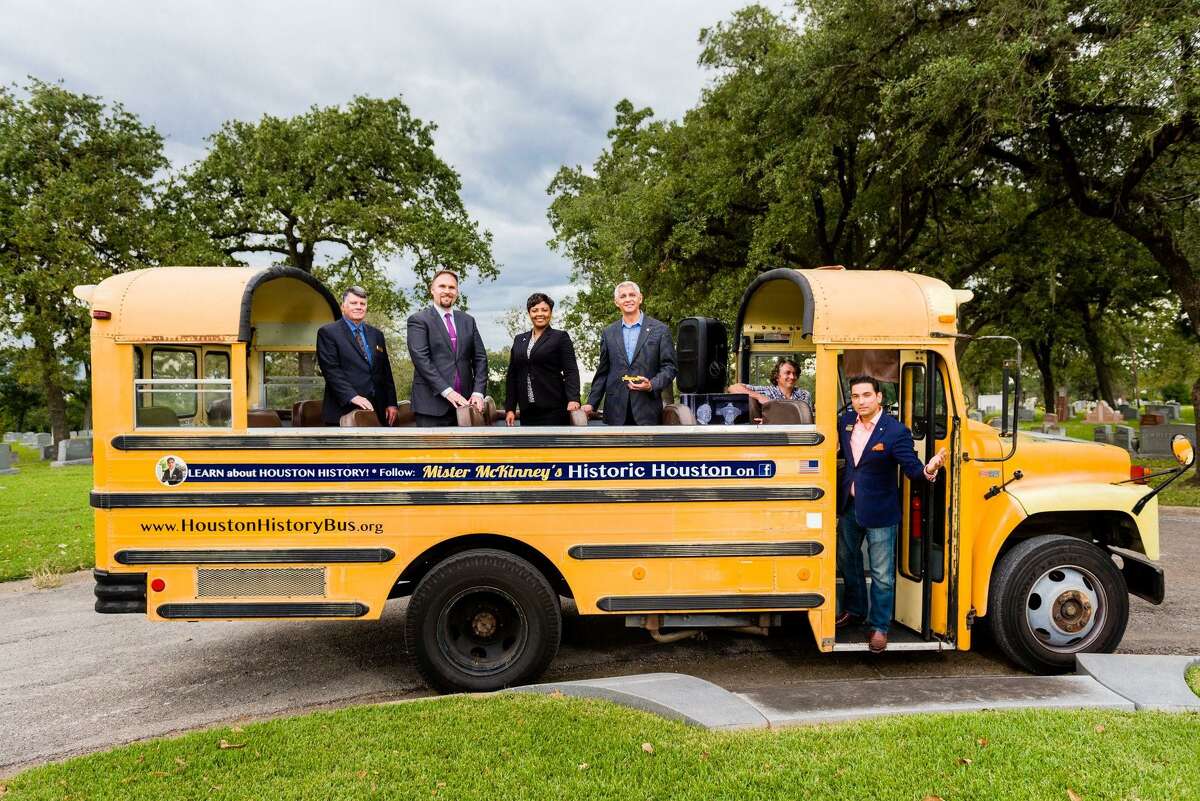 Mister McKinney's Historic Houston will lead free bus tours of historic downtown Houston on Saturday, Aug. 31, as part of the city's 183rd anniversary event. The celebration at Connally Plaza will also include free pizza, drinks and birthday cake.