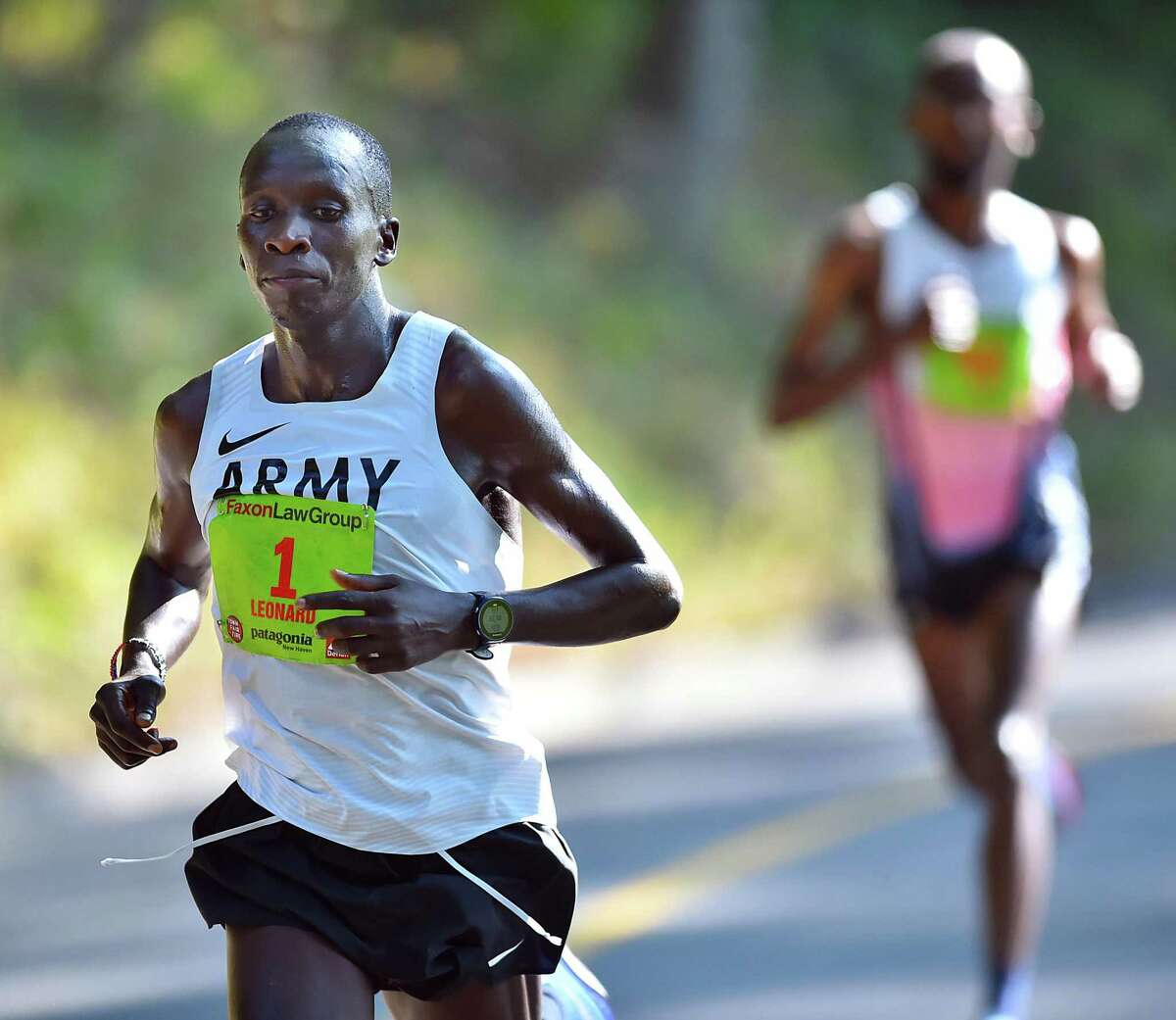 Leonard Korir is back to defend his title in the Faxon Law New Haven Road Race on Monday.