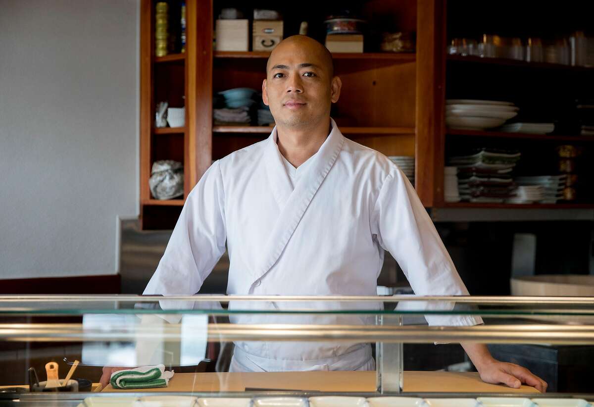 Hamano sushi chef Jiro Lin poses for a portrait while at his restaurant in the Noe Valley neighborhood of San Francisco, Calif. Saturday, August 24, 2019.
